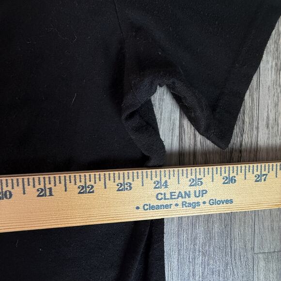 SHEIN Curve 1XL Black Graphic Tee Bear Bear Waiting Plus Size Short Sleeve Shirt - Picture 6 of 6